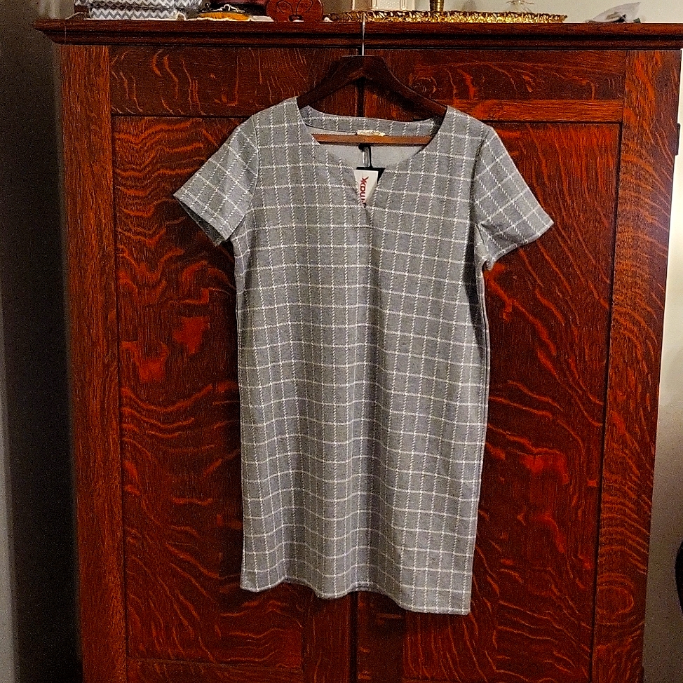 Gray Patterned Dress